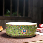 Enamel Painted Ceramic Tea Washers – Traditional Style, Large Capacity