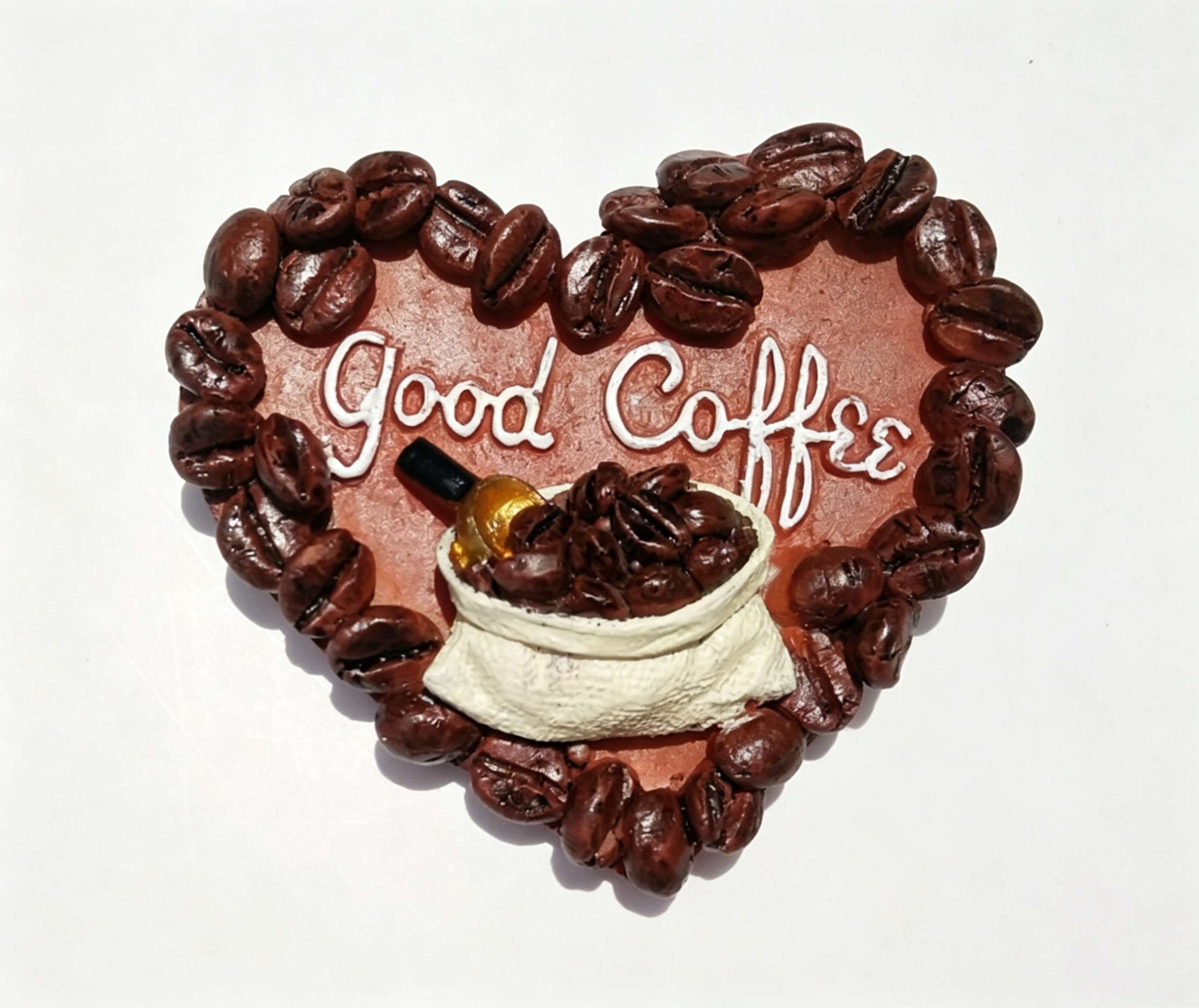 Vintage Coffee Cup & Coffee-Themed Resin Fridge Magnets