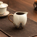 Ru Ware Fairness Cup – Beige Glaze, “Sea Cliffs” Pattern, 210ml