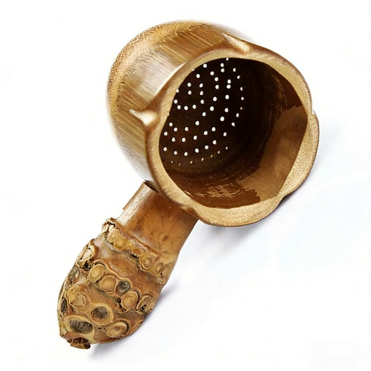 带手柄竹制滤茶器