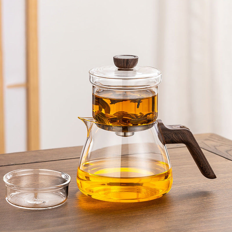 Magnetic Glass Tea Cup – Rodless Design, Heat-Resistant, Tea-Water Separator