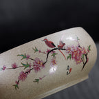 Coarse Clay Tea Washers Basin – “Magpie on Plum” Pattern, Large Size, Chinese Style