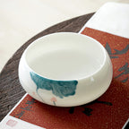 Hand-Painted Lotus Tea Washer – Ceramic Tea Rinse Basin, 1000ml, Large Size