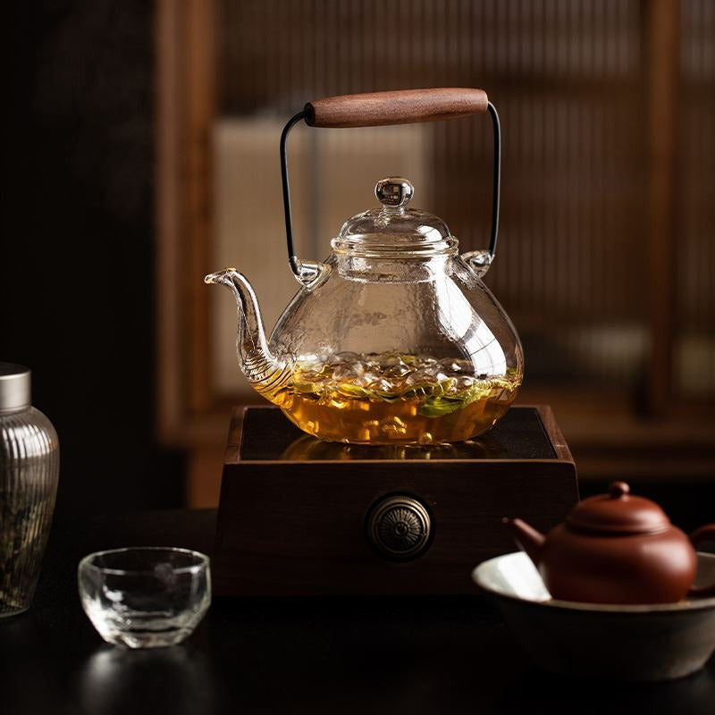 Japanese-Style Glass Teapot – Heat-Resistant Stovetop Kettle