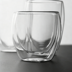 Double Wall Crystal Glass Tea Cup