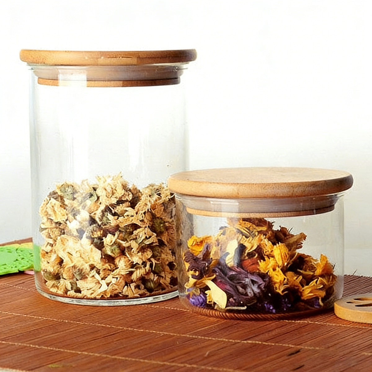 优质厚玻璃高茶盒