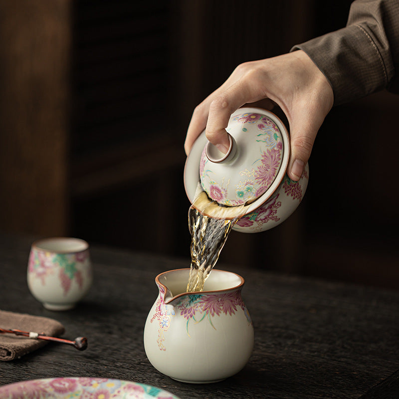 Little Garden DuDu Gaiwan – Ru Ware Glaze, Kung Fu Tea Set, 170ml