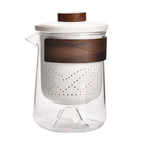 Porcelain Travel Tea Set – Portable Gongfu Set with Glass-Like Glaze, White