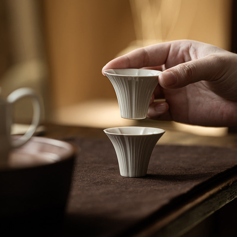 Chinese Tea Cup – Wood Ash Glaze, Xiangwen Design, 30ml