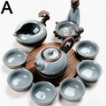 龙珠冰裂汝窑茶具