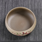 Coarse Clay Tea Washers Basin – “Magpie on Plum” Pattern, Large Size, Chinese Style