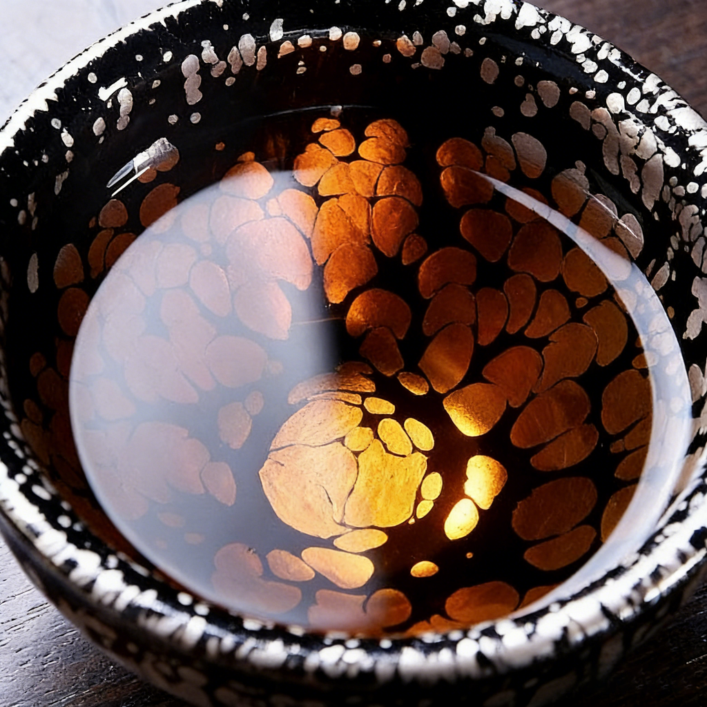 金银建盏功夫茶杯