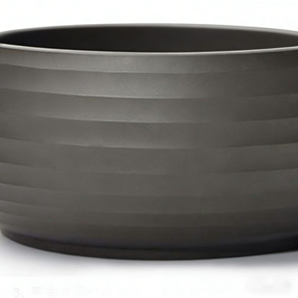 Black Clay Stripes Tea Washer