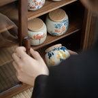 Hand-painted Ceramic Tea Caddy