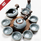 龙珠冰裂汝窑茶具