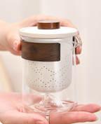 Porcelain Travel Tea Set – Portable Gongfu Set with Glass-Like Glaze, White