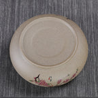 Coarse Clay Tea Washers Basin – “Magpie on Plum” Pattern, Large Size, Chinese Style