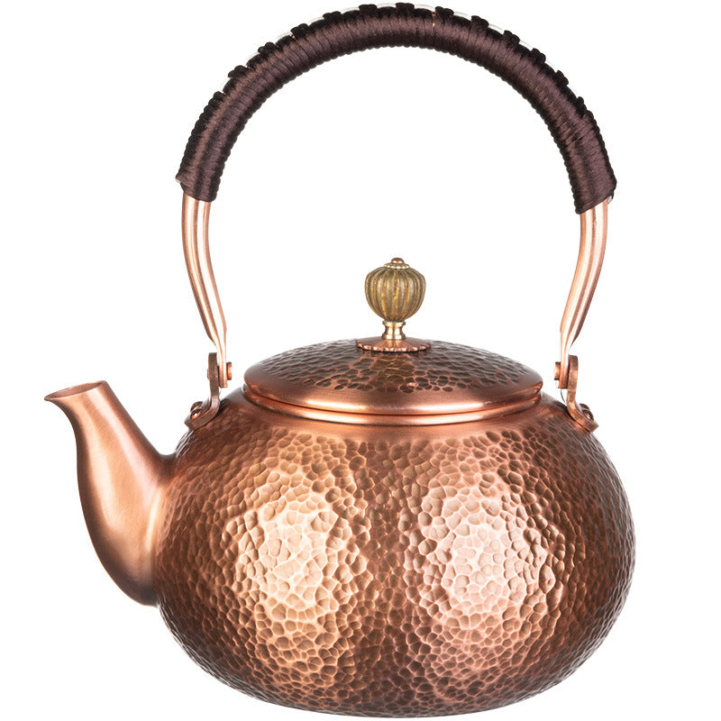 Hammered Copper Chinese Teapot – Retro Style