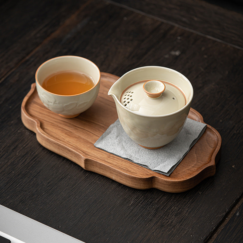 “Persimmon for Prosperity” Travel Tea Set – Portable Gongfu Set