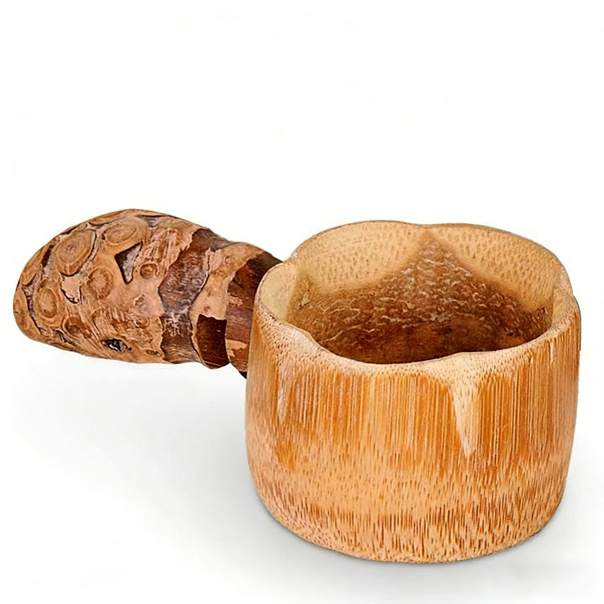 带手柄竹制滤茶器