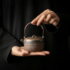 Chinese Teapot – Coarse Clay Handle Teapot, 220ml
