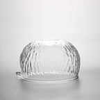 Japanese Matcha Bowl with Spout – Hammered Glass Tea Bowl, 500ml