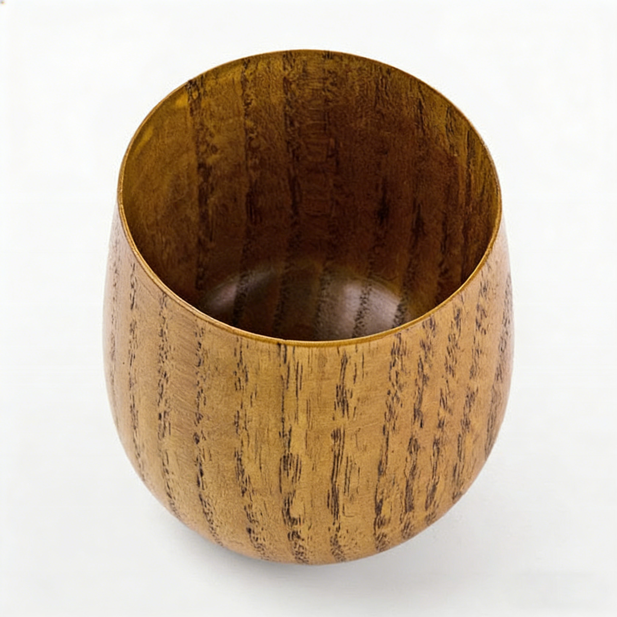 Japanese Style Wooden Tea Cup (Set of 2)