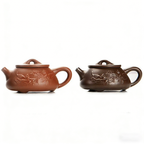 Yixing Purple Clay Lotus Tea Set