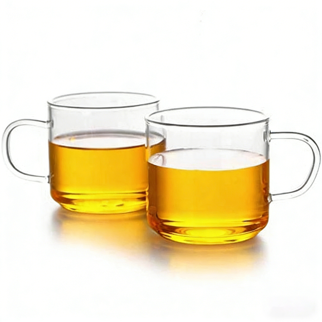 透明简约玻璃茶杯 (6个装)