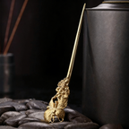 手工花朵铜茶针