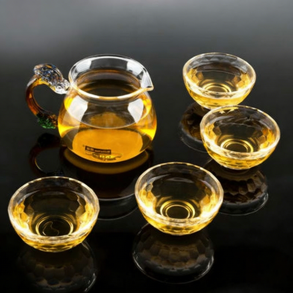 带龙柄的玻璃公道杯