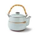 Japanese Style Coarse Clay Teapot – Stone Flower Pattern, 1300ml