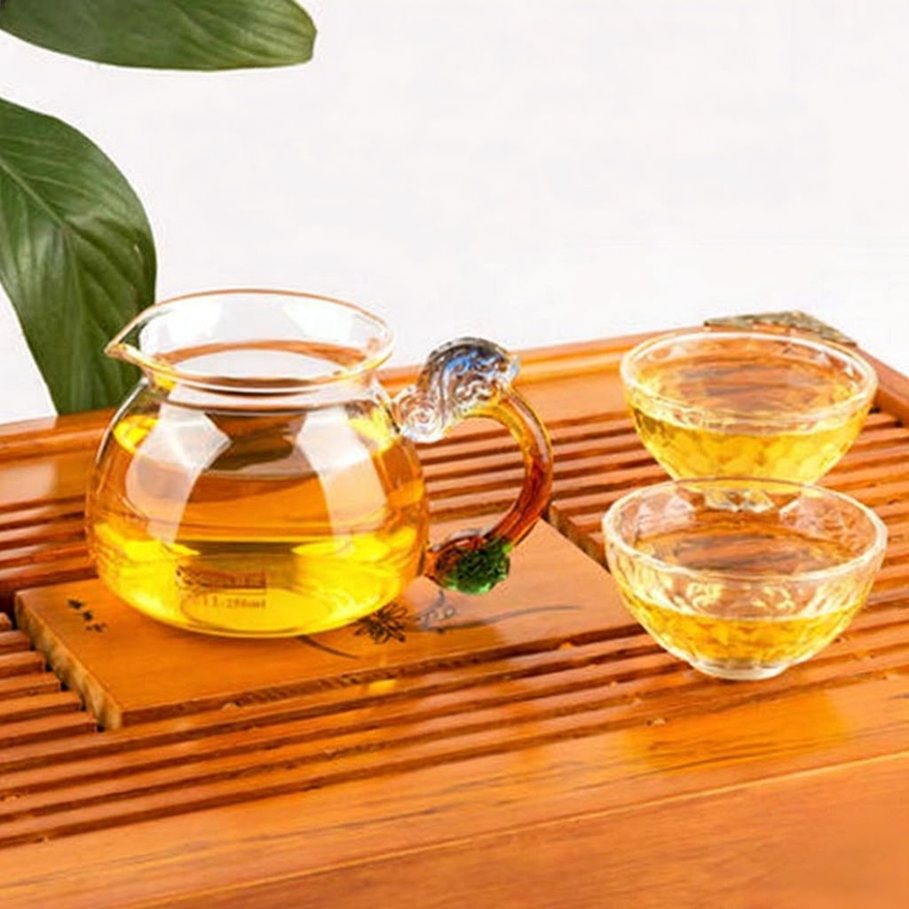 带龙柄的玻璃公道杯
