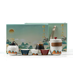 Thousand Miles Chinese Tea Set – 6-Piece with 4-Color Cups