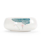 Hand-Painted Lotus Tea Washer – Ceramic Tea Rinse Basin, 1000ml, Large Size