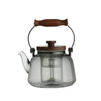 Glass Steaming Teapot – Heat-Resistant, 1000ml, Stovetop Compatible