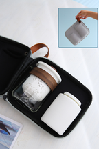 Porcelain Travel Tea Set – Portable Gongfu Set with Glass-Like Glaze, White