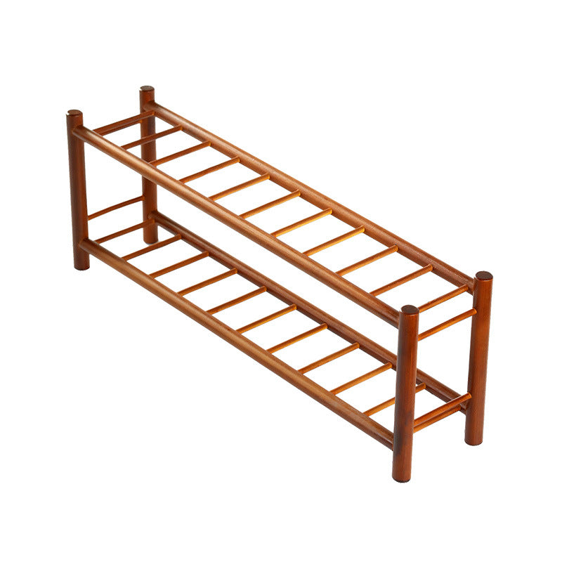 Bamboo Double-Layer Tea Utensil Holder – Chinese Style Drying Rack for Tea Table