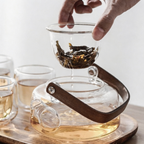 带托盘高硼硅玻璃茶具