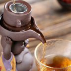紫砂猪形滤茶器