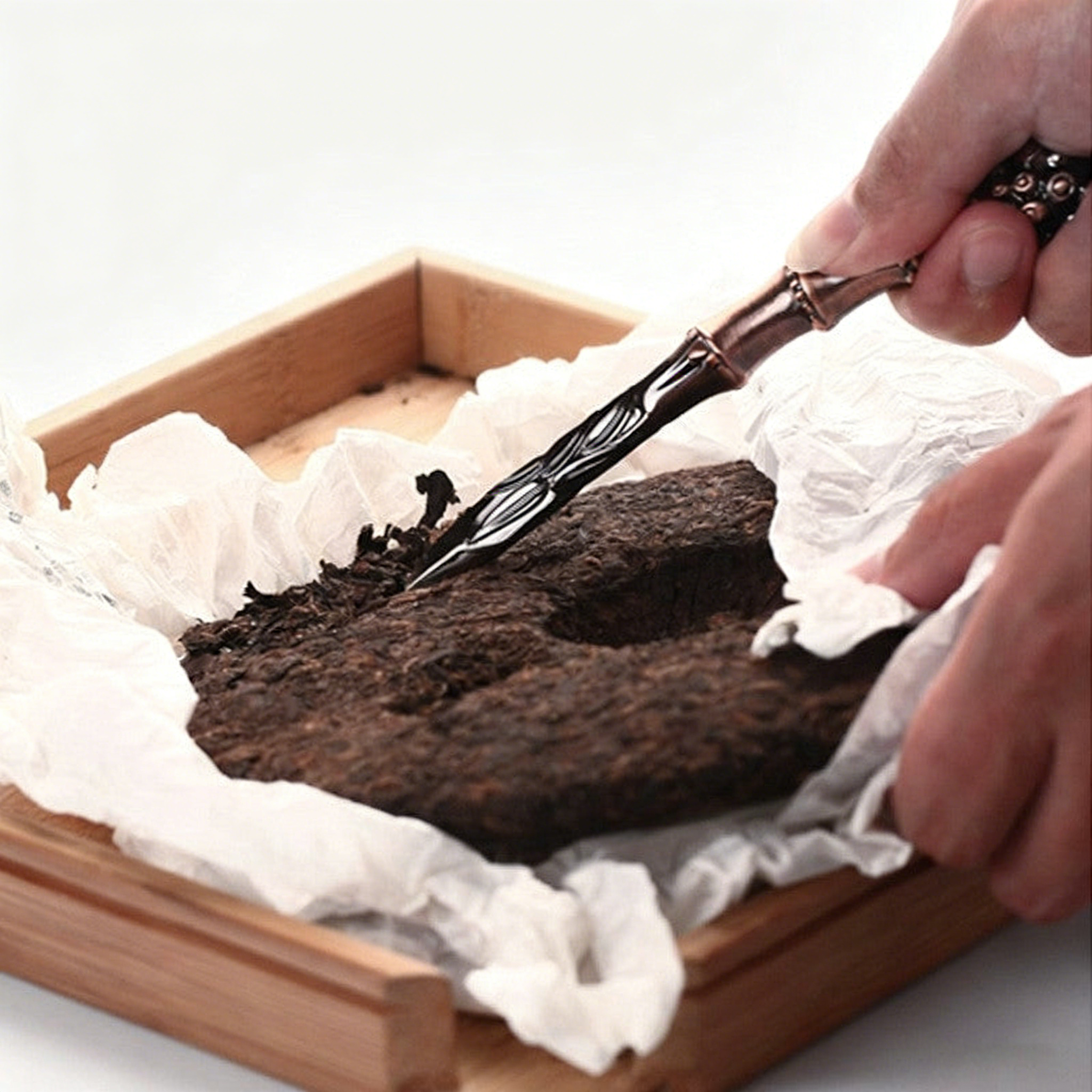 Copper Bamboo Root Tea Knife