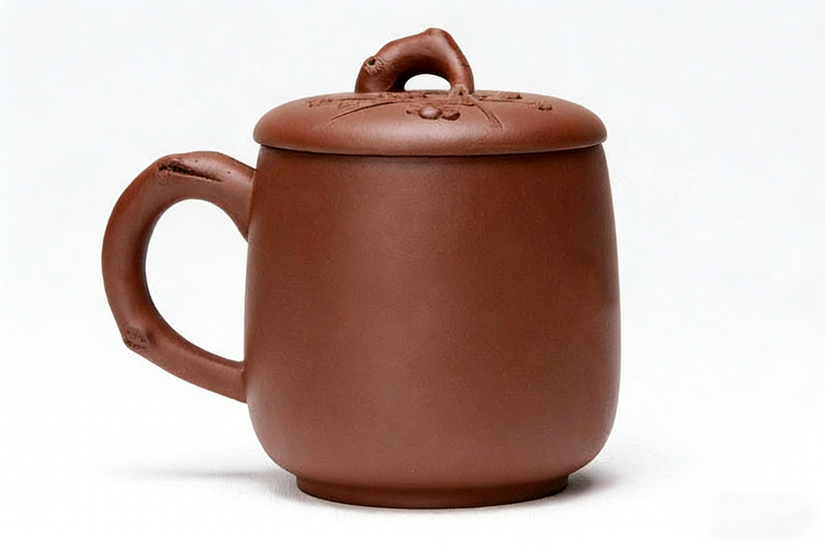 梅花素水泥茶杯