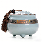 Lotus Shaped Ge Kiln Tea Caddy