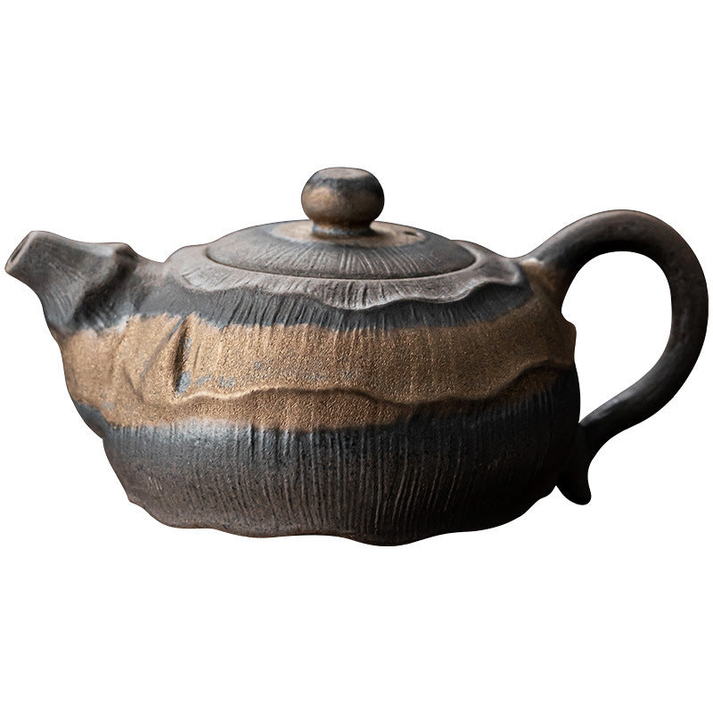 Retro Ceramic Japanese Teapot – Antique Style, Built-in Filter