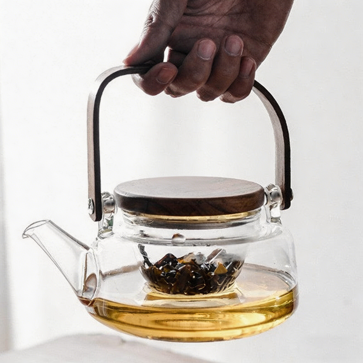 带托盘高硼硅玻璃茶具