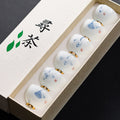 Dehua Hand-Painted Lotus Gongfu Tea Sets