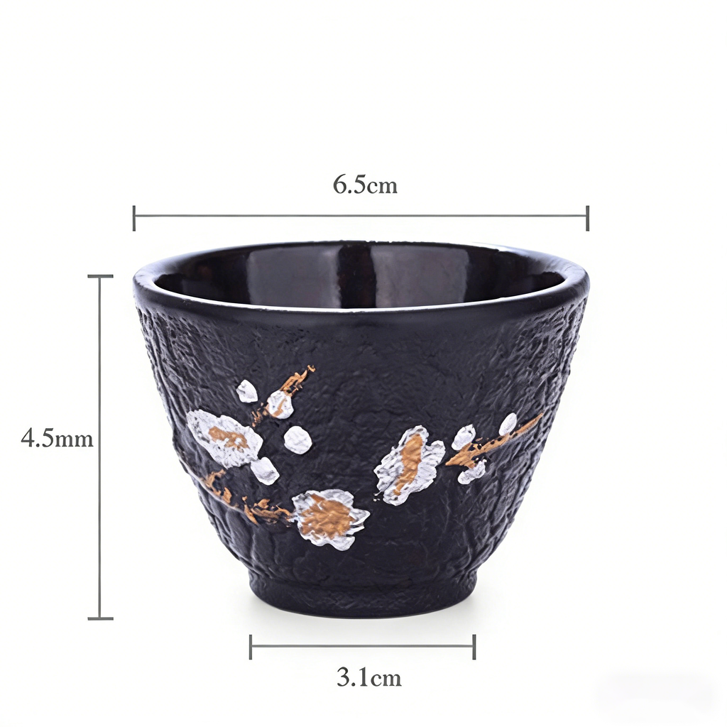 铸铁梅花茶杯