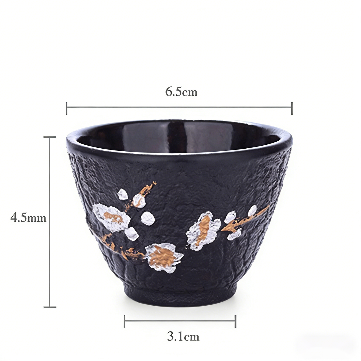 铸铁梅花茶杯