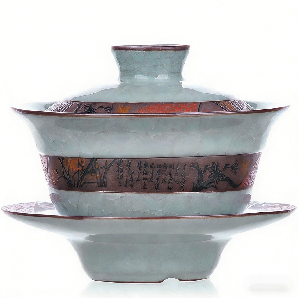 Ice Crack Ge Kiln Gaiwan