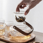 带托盘高硼硅玻璃茶具